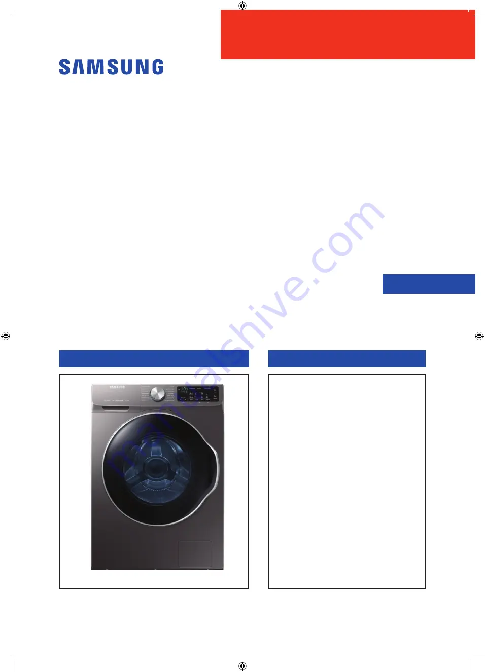 Samsung WW22N6850Q Service Manual Download Page 1