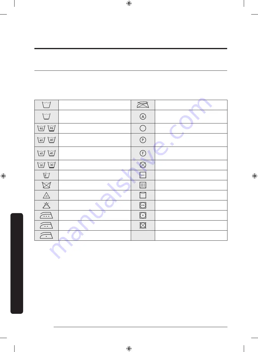 Samsung WW70K4 Series User Manual Download Page 112