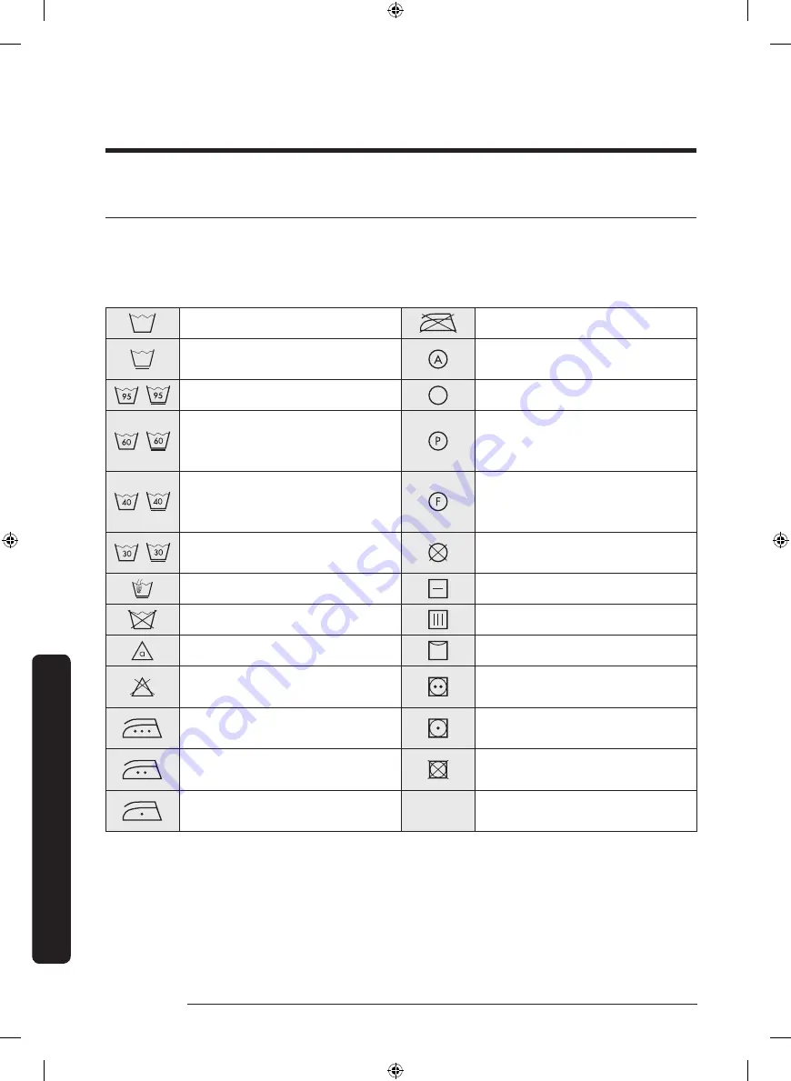 Samsung WW70K4 Series User Manual Download Page 288