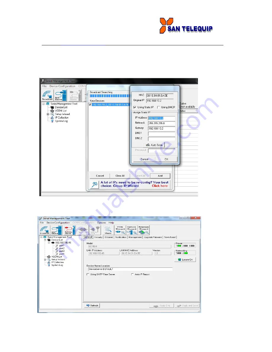 San Telequip SC10E4I Скачать руководство пользователя страница 3