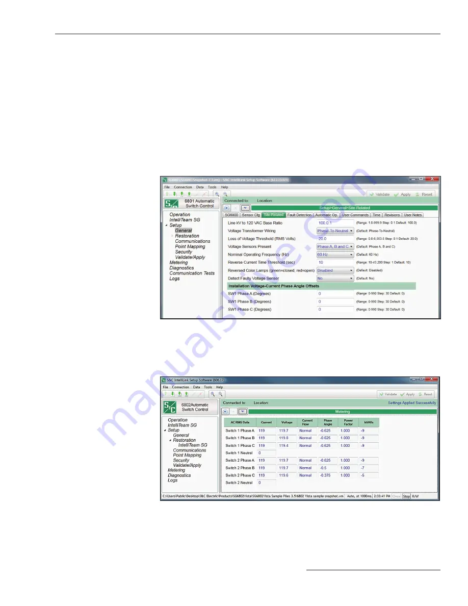 S&C 6800 Series Navigation Manual Download Page 13