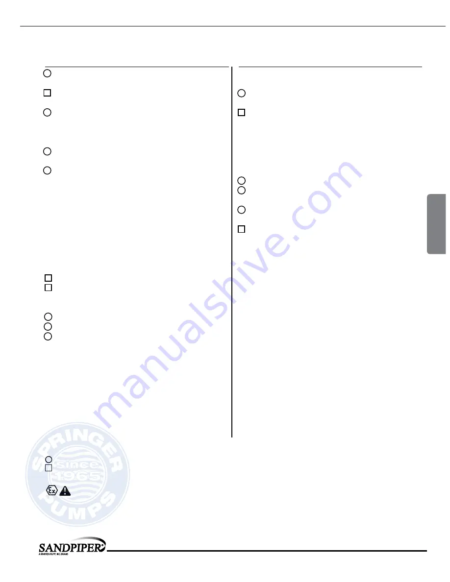 Sandpiper G Series Service & Operating Manual Download Page 13