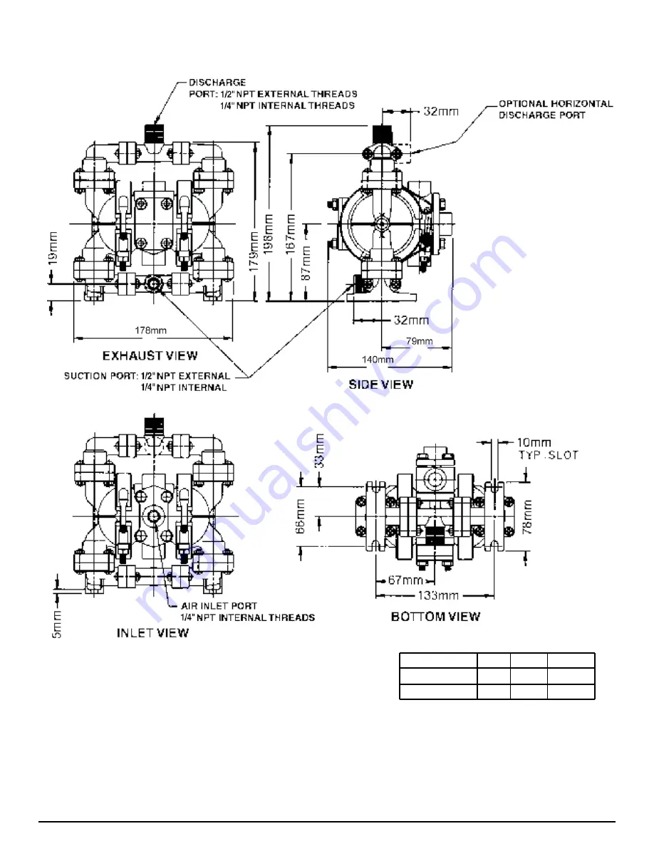 Sandpiper Model PB 1/4 Service & Operating Manual Download Page 6