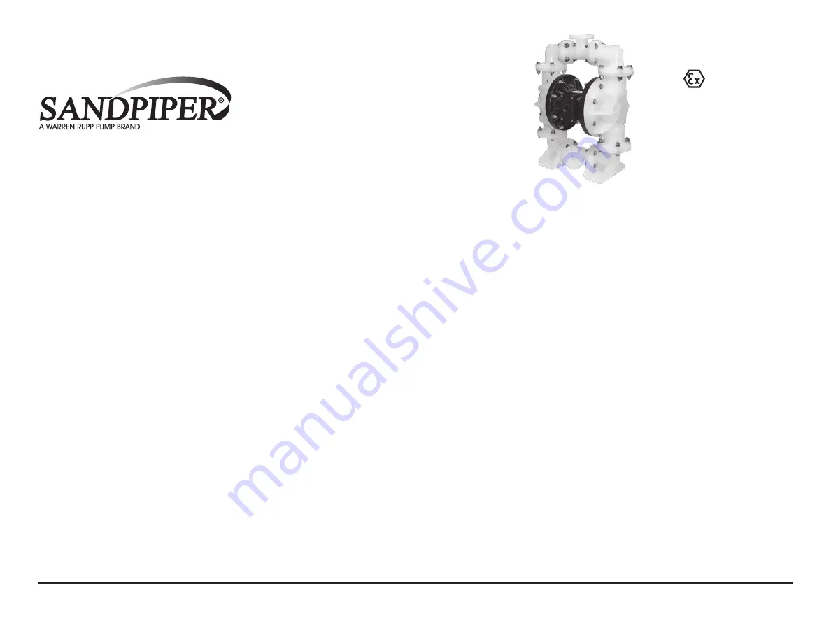 Sandpiper S15 Non-Metallic Service & Operating Manual Download Page 1