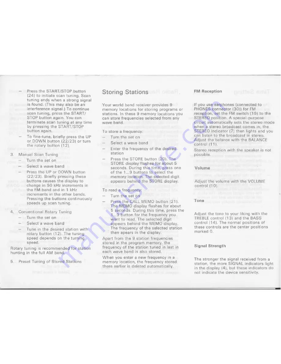 Sangean ATS-803A Operating Instructions Manual Download Page 9