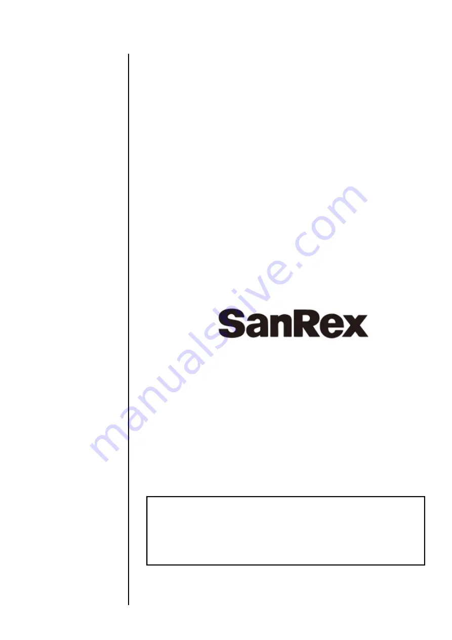 SanRex SANARG 180AP Operator'S Manual Download Page 1