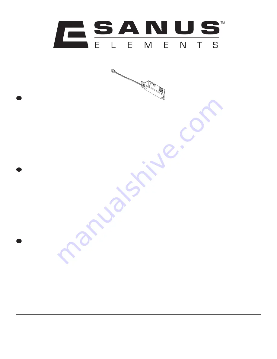 Sanus Elements ELM501 Manual Download Page 1