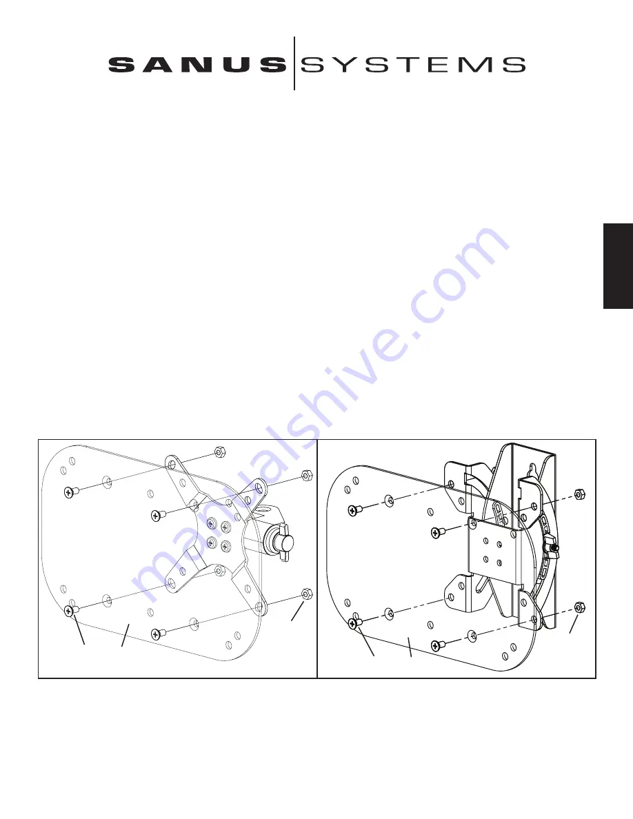 Sanus Systems VisionMount VM100 Assembly Instructions Manual Download Page 5