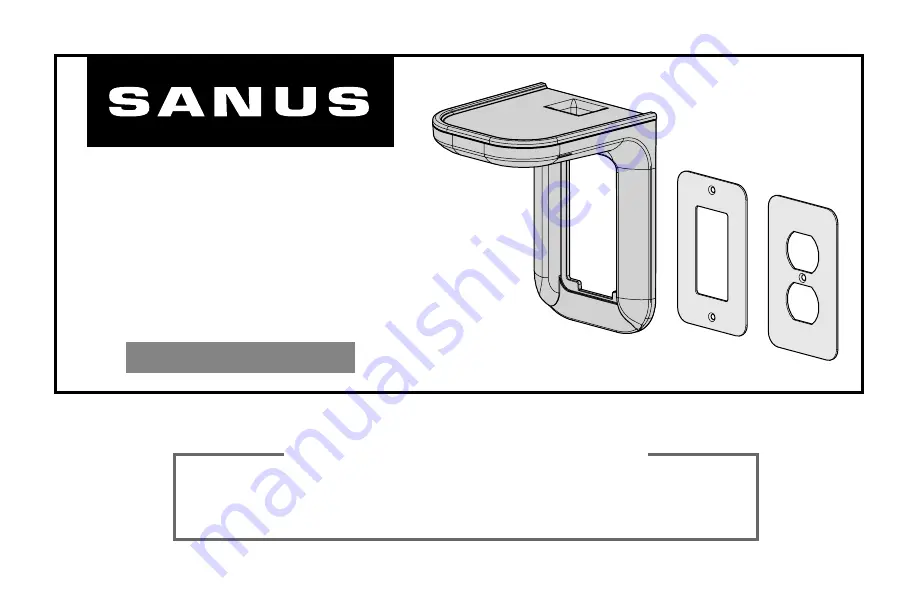 Sanus WSOS1 Скачать руководство пользователя страница 1