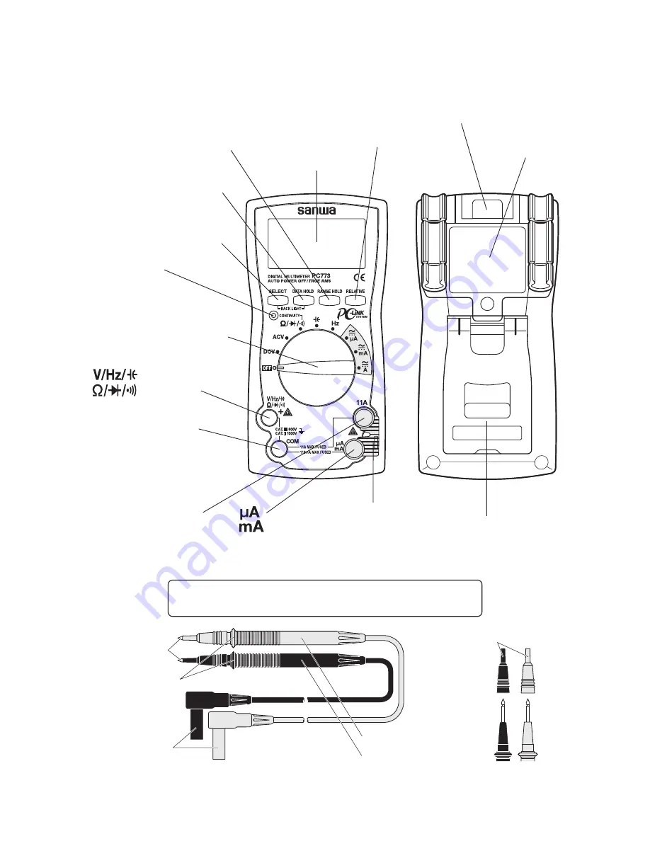 Sanwa PC773 Instruction Manual Download Page 7