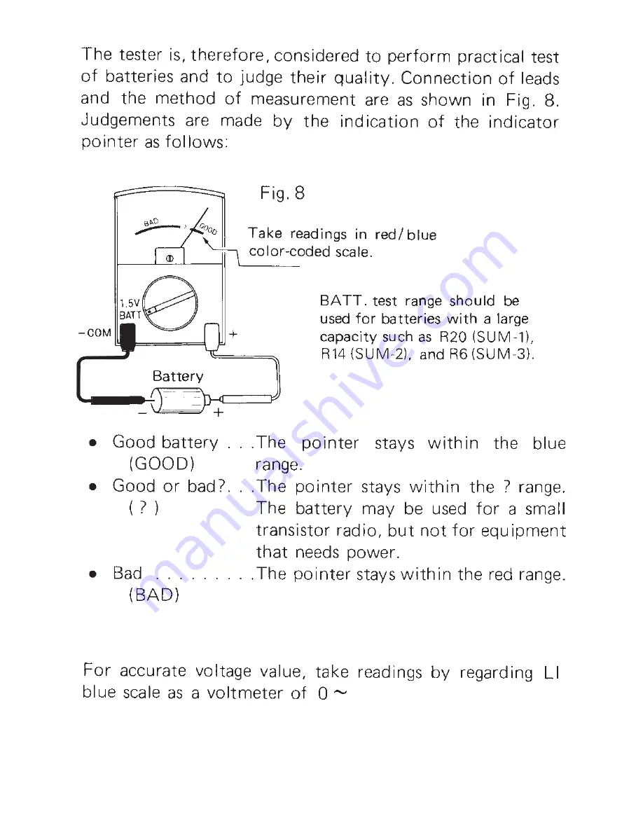 Sanwa YX-361TR Instruction Manual Download Page 43