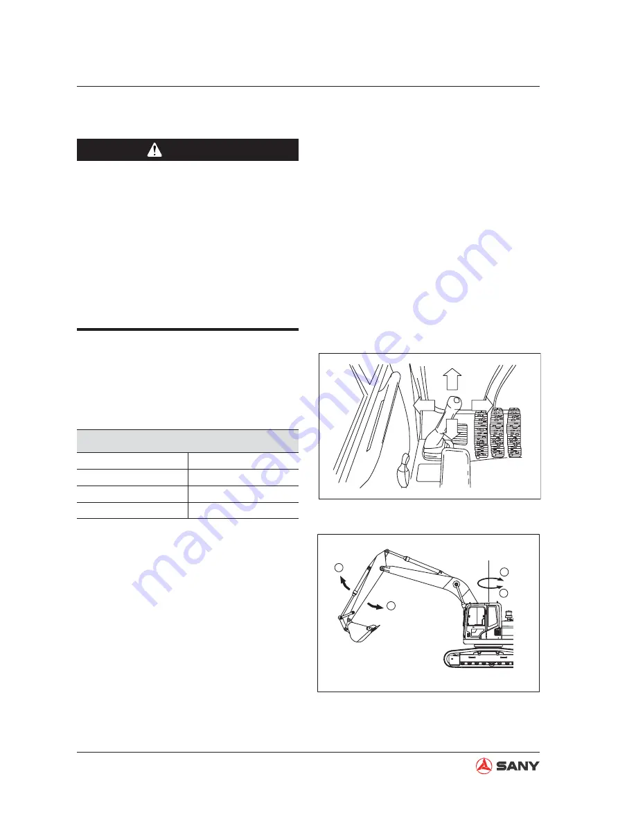 SANY SY115C9 Safety, Operation And Manitenance Manual Download Page 147