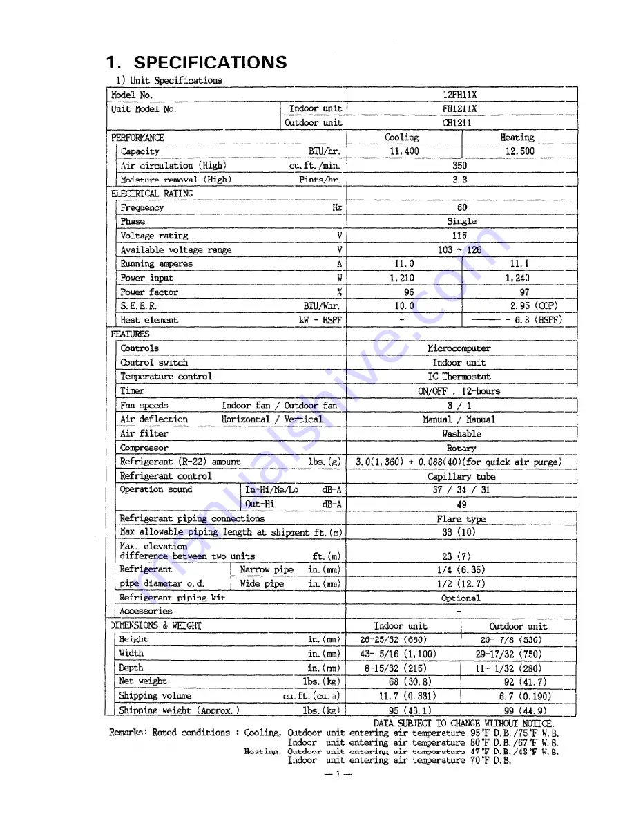 Sanyo 12FH11X Скачать руководство пользователя страница 4