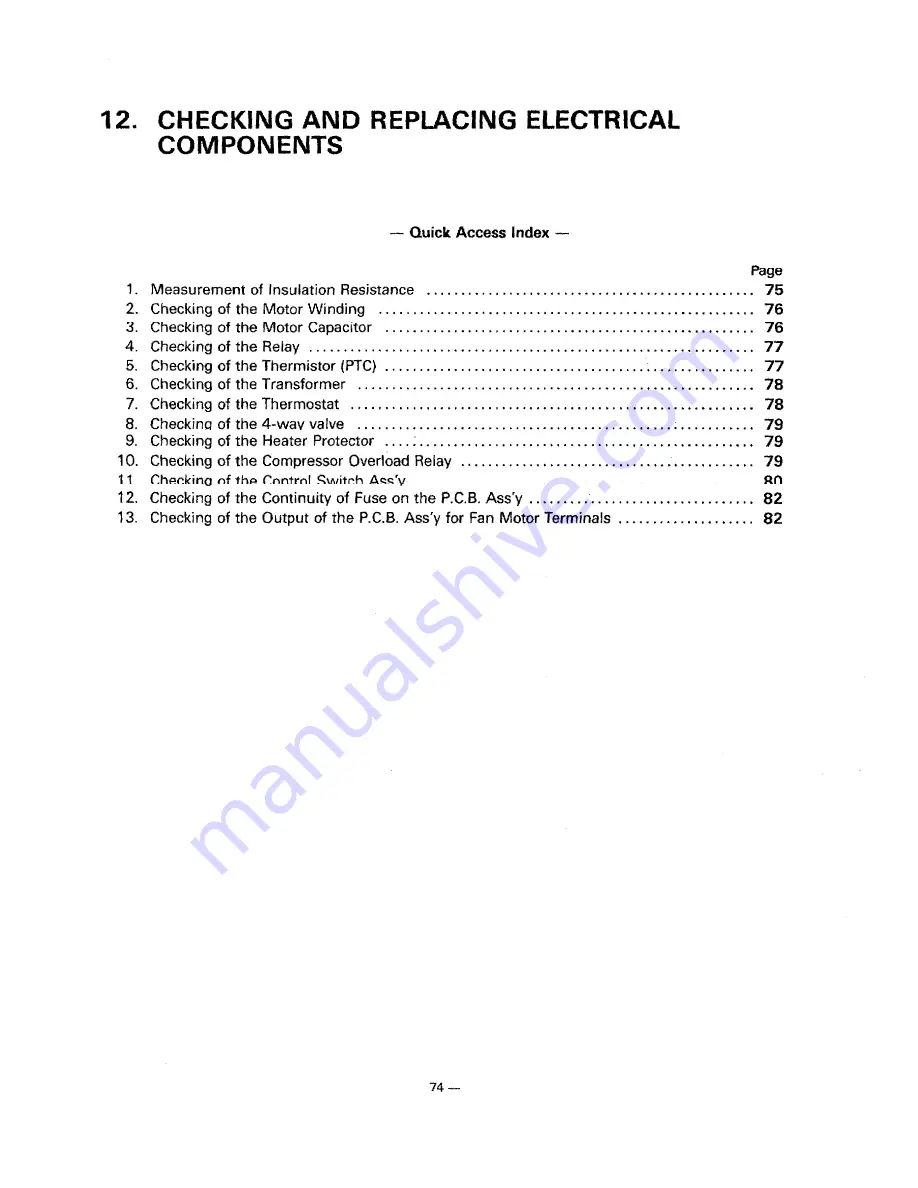 Sanyo 12FH11X Service Manual Download Page 76