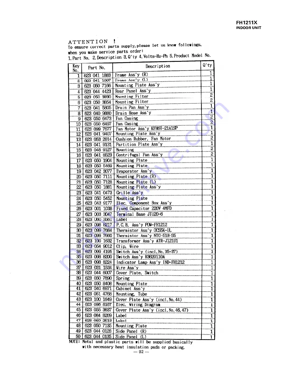 Sanyo 12FH11X Service Manual Download Page 94