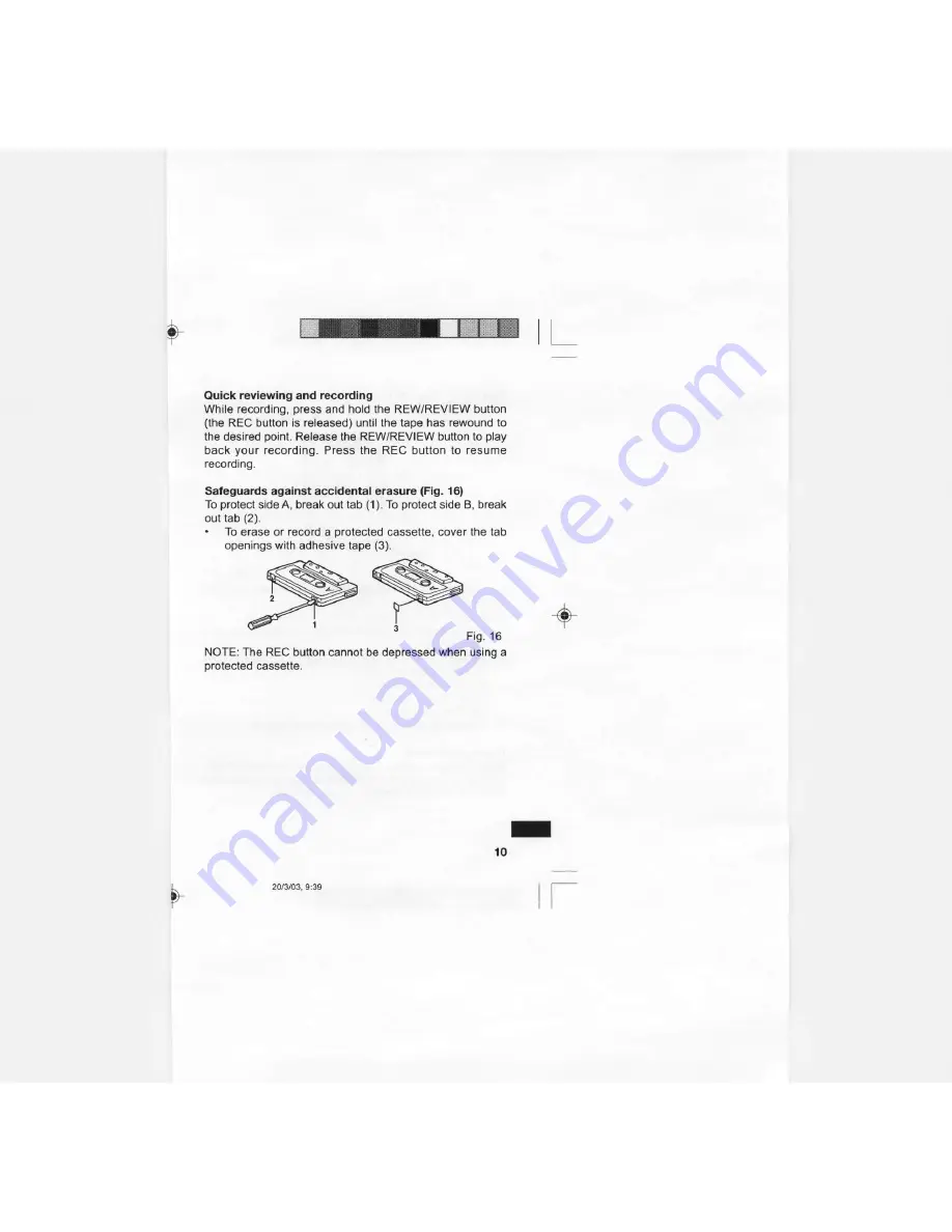 Sanyo 2050C - Standard Cassette Recorder User Manual Download Page 11