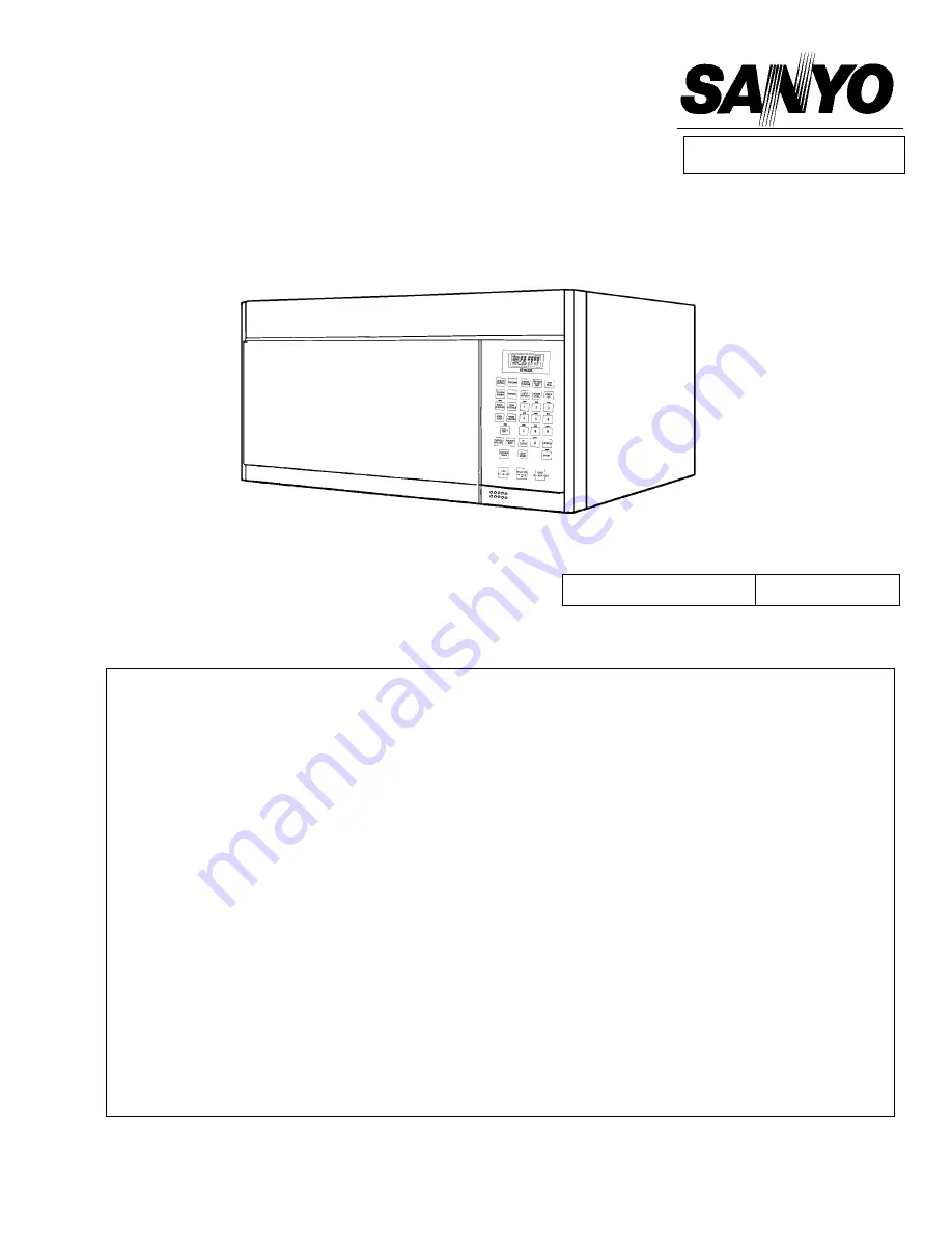 Sanyo 437 500 02 Скачать руководство пользователя страница 1