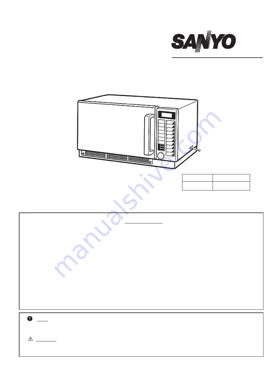 Sanyo 437 644 00 Скачать руководство пользователя страница 1