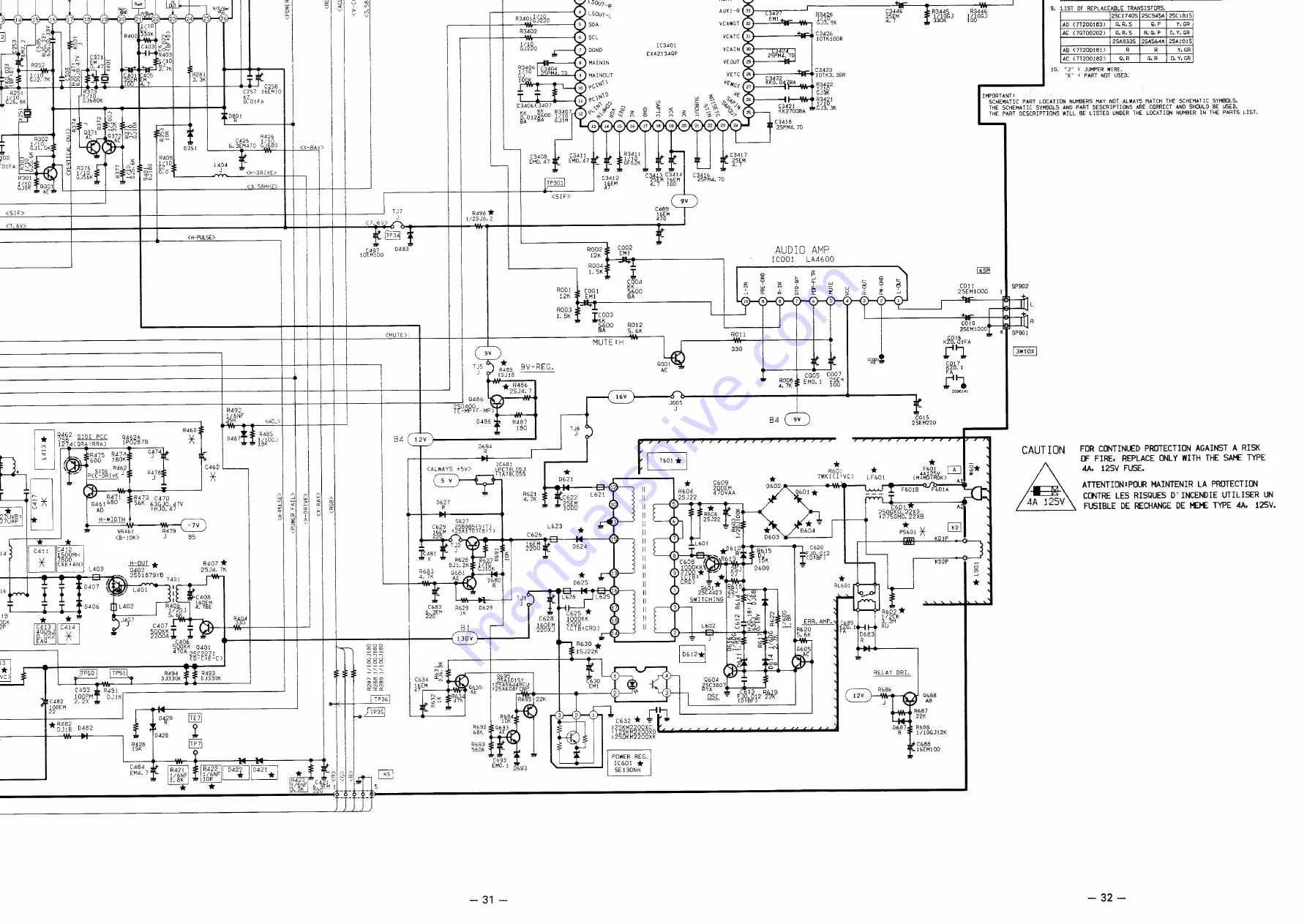 Sanyo AVM-3259G Service Manual Download Page 41