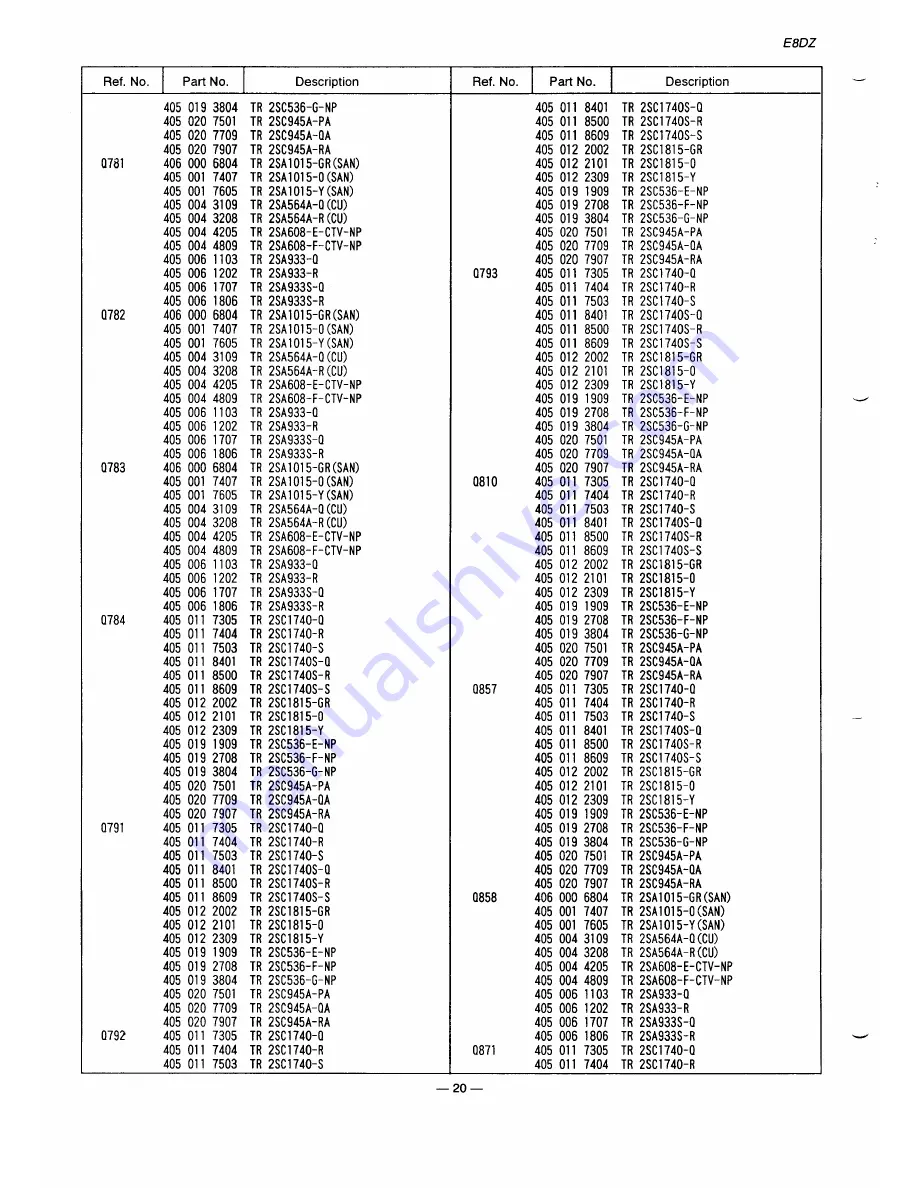 Sanyo C29ZK81 Service Manual Download Page 20