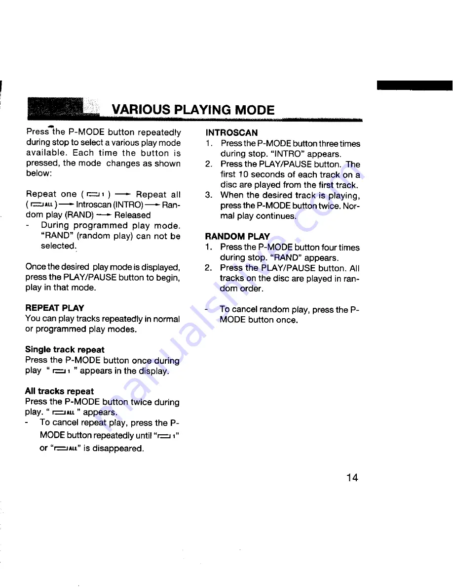 Sanyo CDP-4000 Instruction Manual Download Page 15