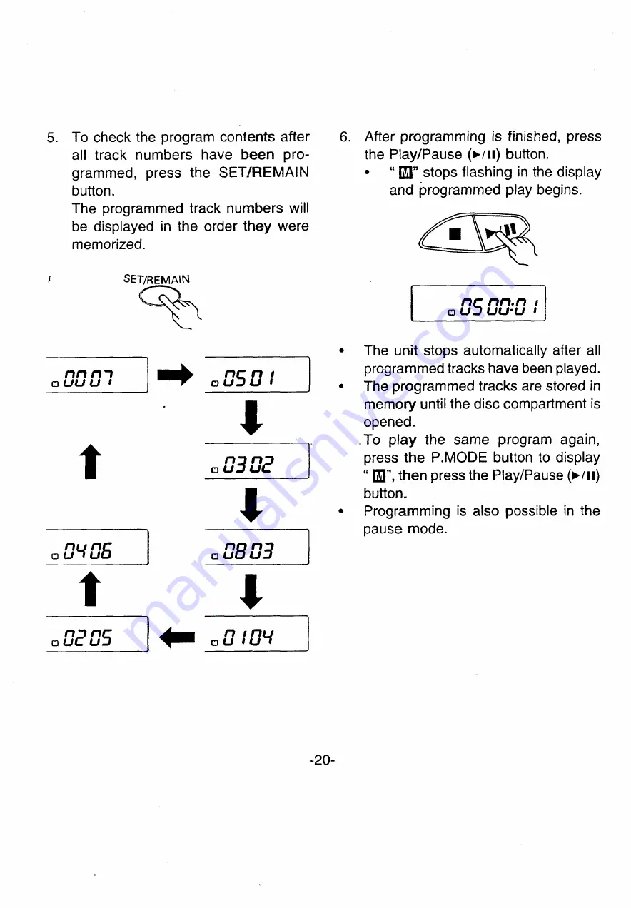 Sanyo CDP-455 Instruction Manual Download Page 21