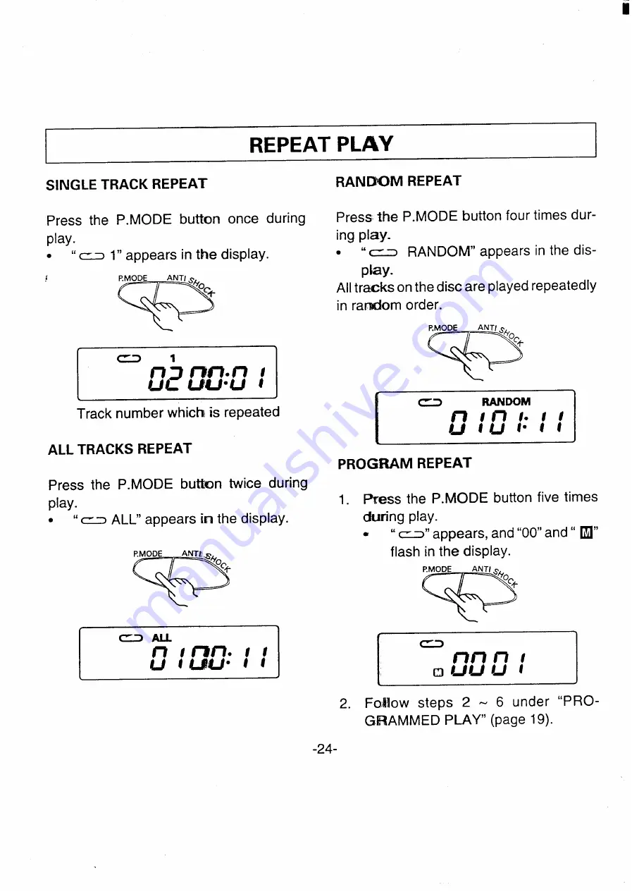 Sanyo CDP-455 Скачать руководство пользователя страница 25