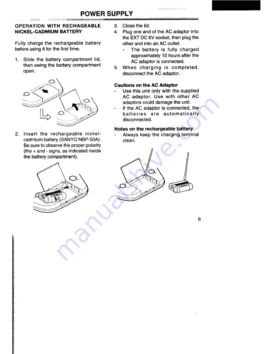 Sanyo CDP-865CR Instruction Manual Download Page 7