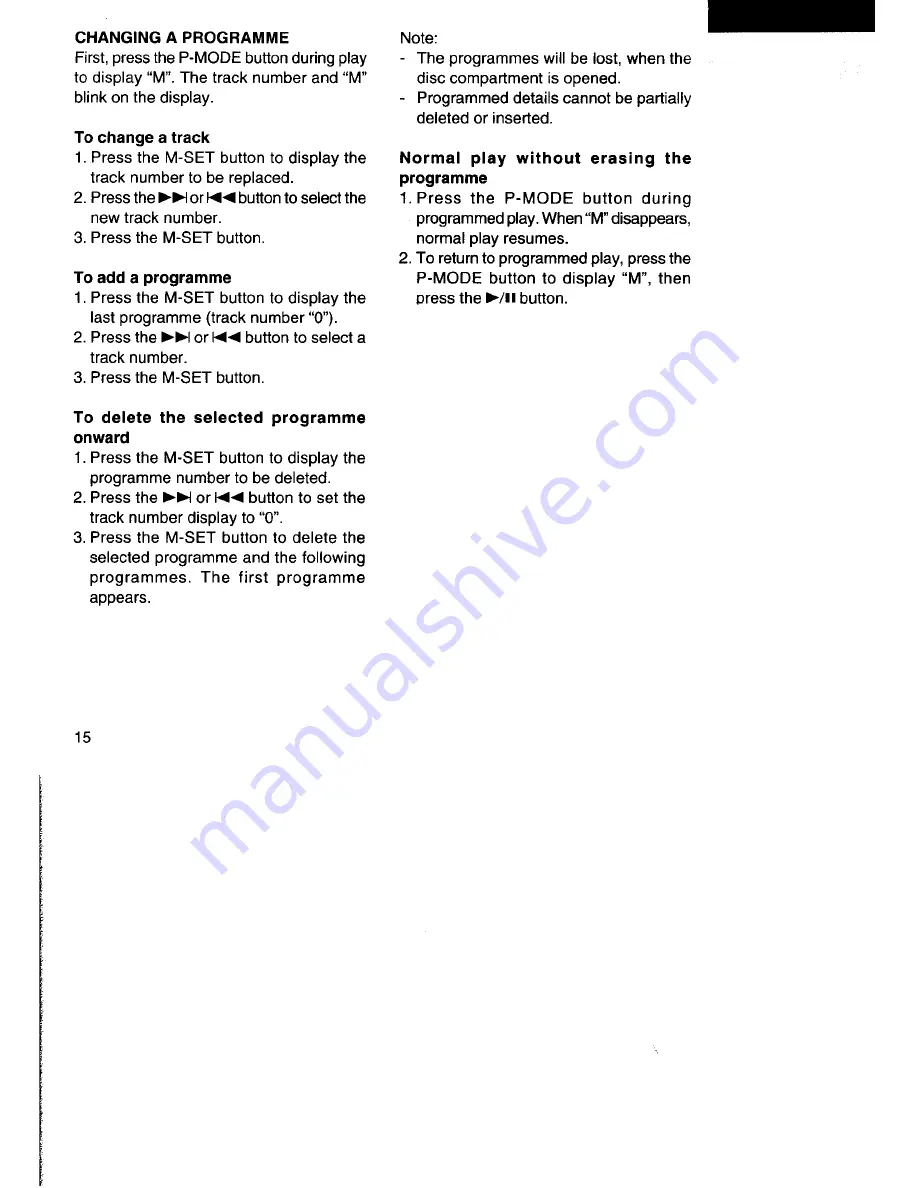 Sanyo CDP-865CR Instruction Manual Download Page 16