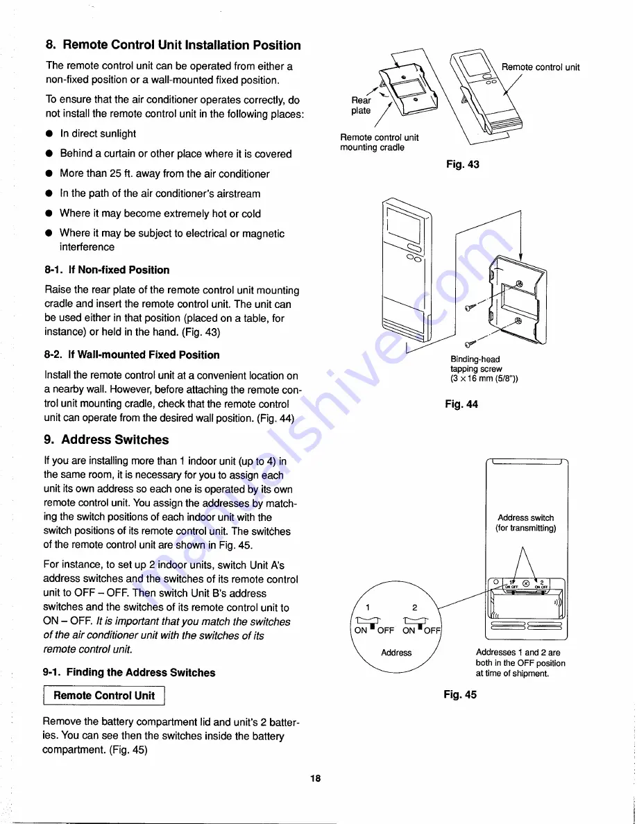 Sanyo CH1232 Installation Instructions Manual Download Page 19