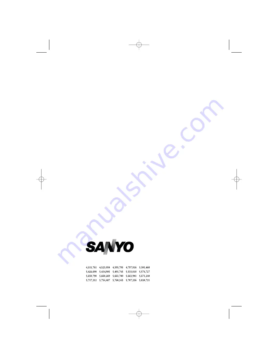 Sanyo CLT-2435 Instruction Manual Download Page 60