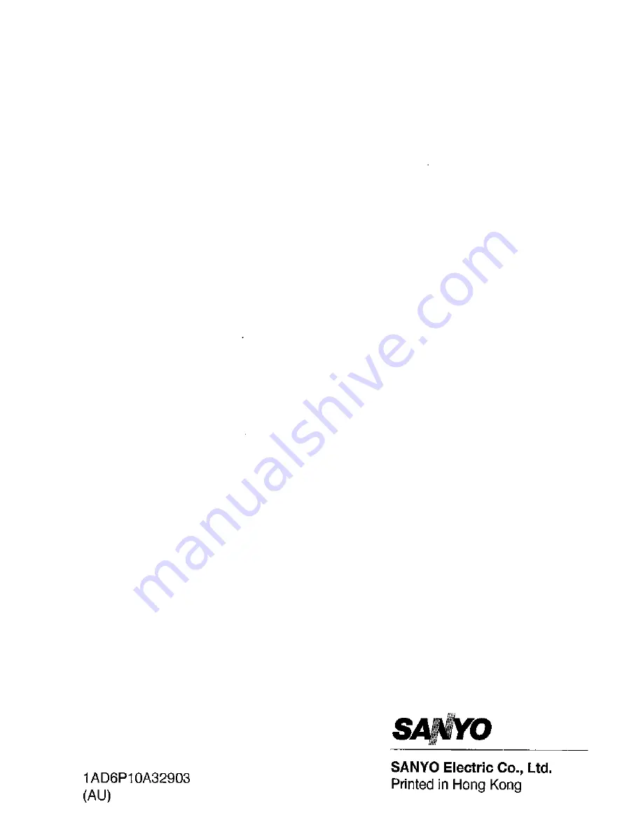 Sanyo CLT-5880AUS Instruction Manual Download Page 28