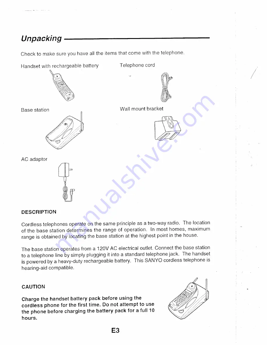 Sanyo CLT-9820 Скачать руководство пользователя страница 4