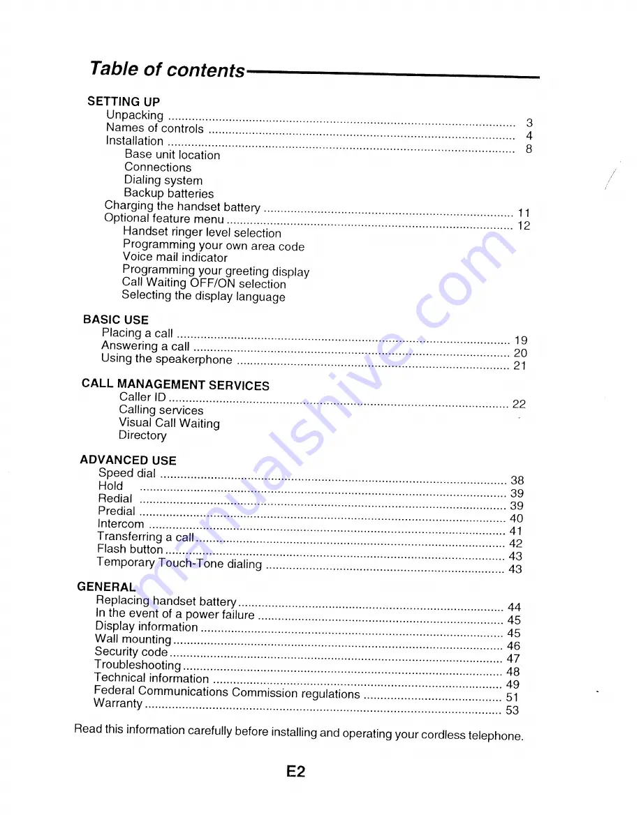 Sanyo CLT-9840 Instruction Manual Download Page 3