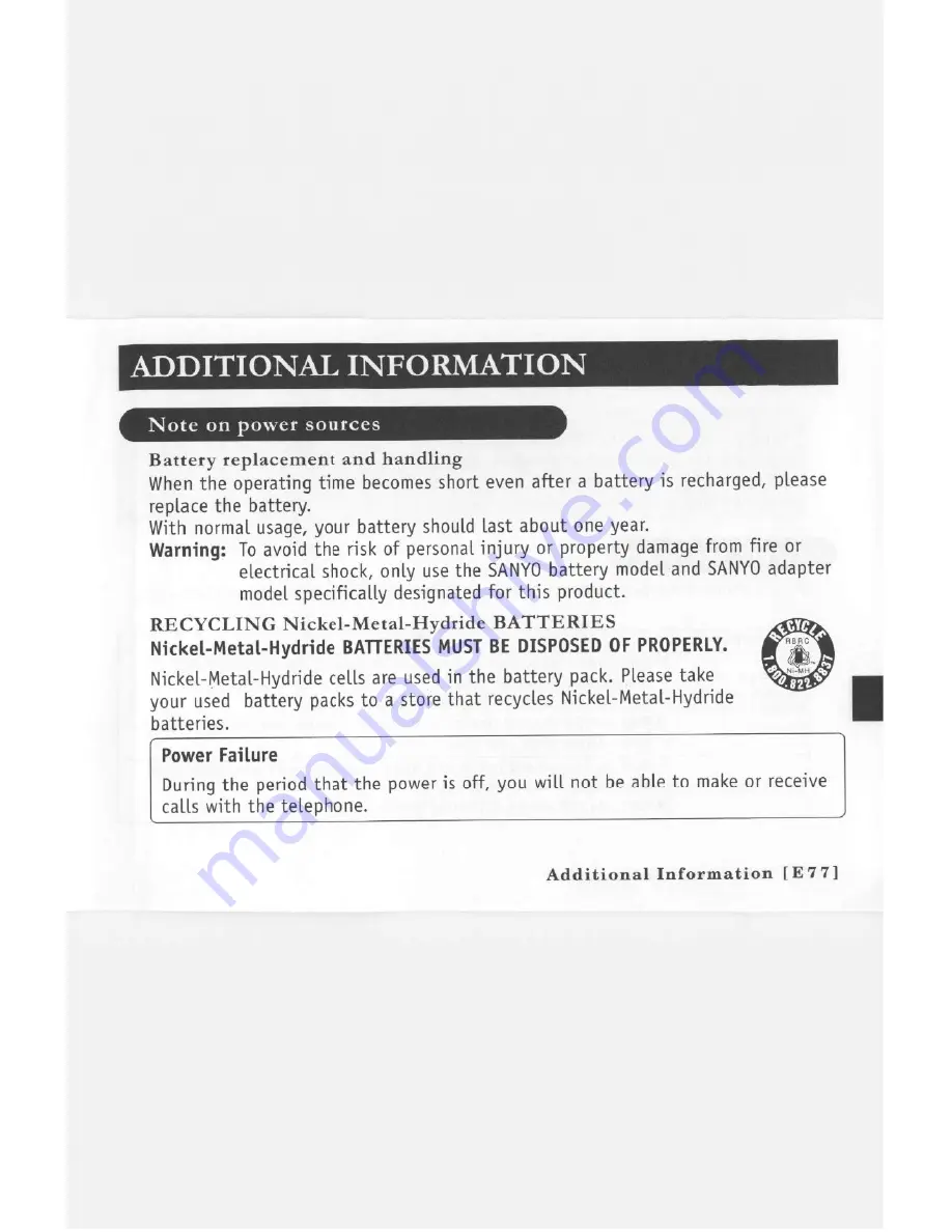 Sanyo CLT-E22 Instruction Manual Download Page 78