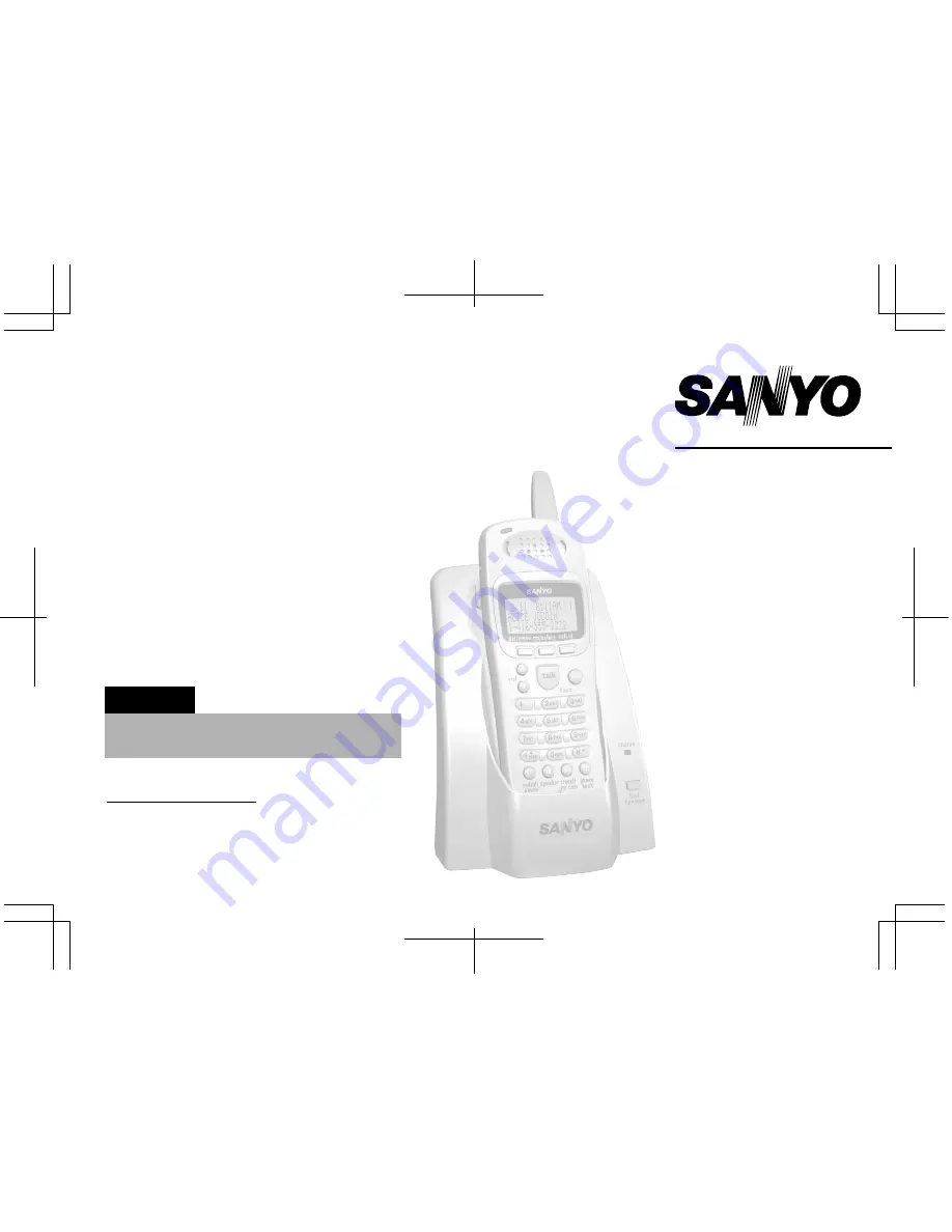 Sanyo CLT-E30 Скачать руководство пользователя страница 1