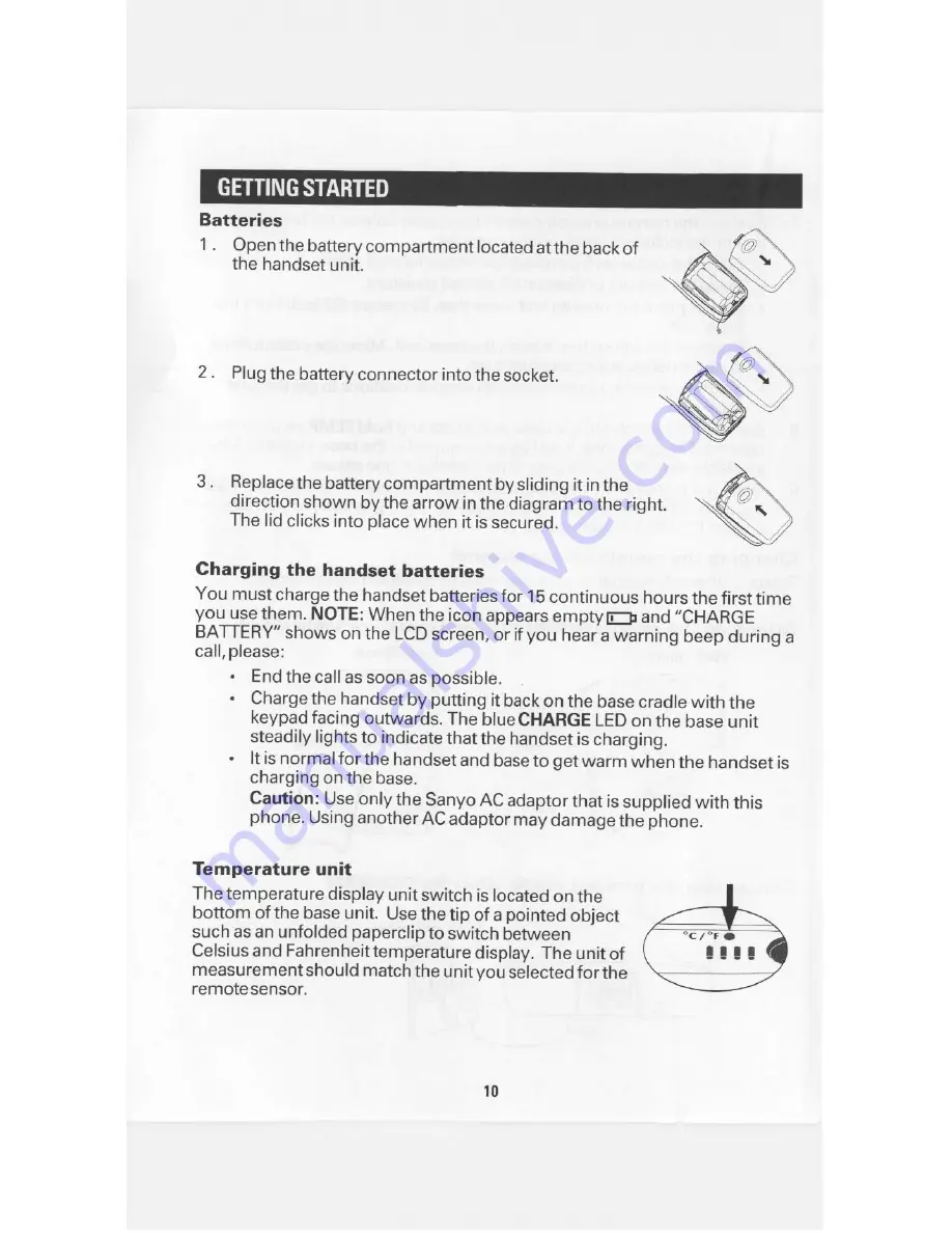 Sanyo CLT-W20 Instruction Manual Download Page 10