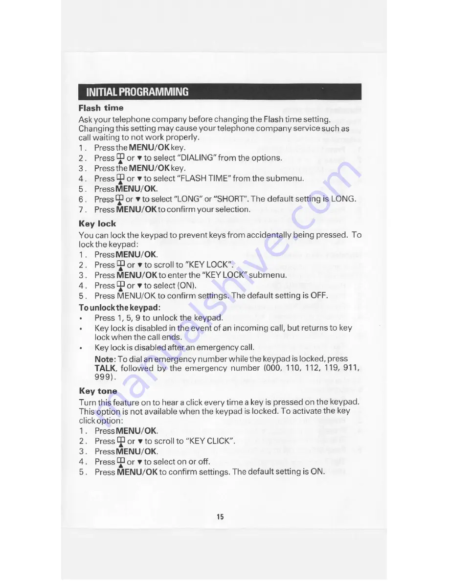 Sanyo CLT-W20 Instruction Manual Download Page 15