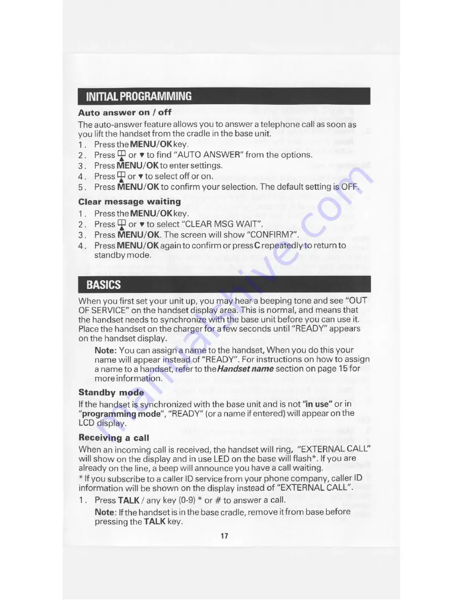 Sanyo CLT-W20 Instruction Manual Download Page 17