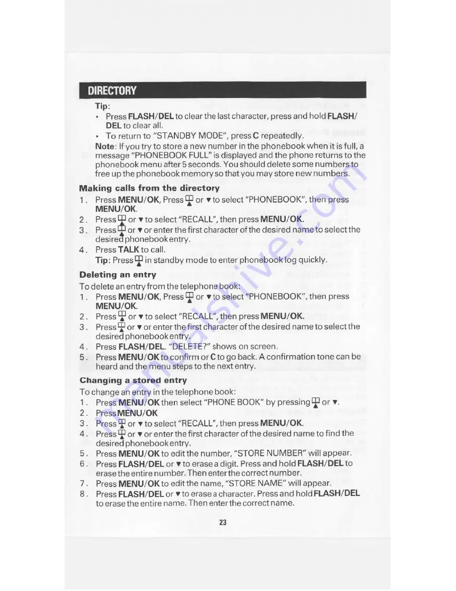 Sanyo CLT-W20 Instruction Manual Download Page 23