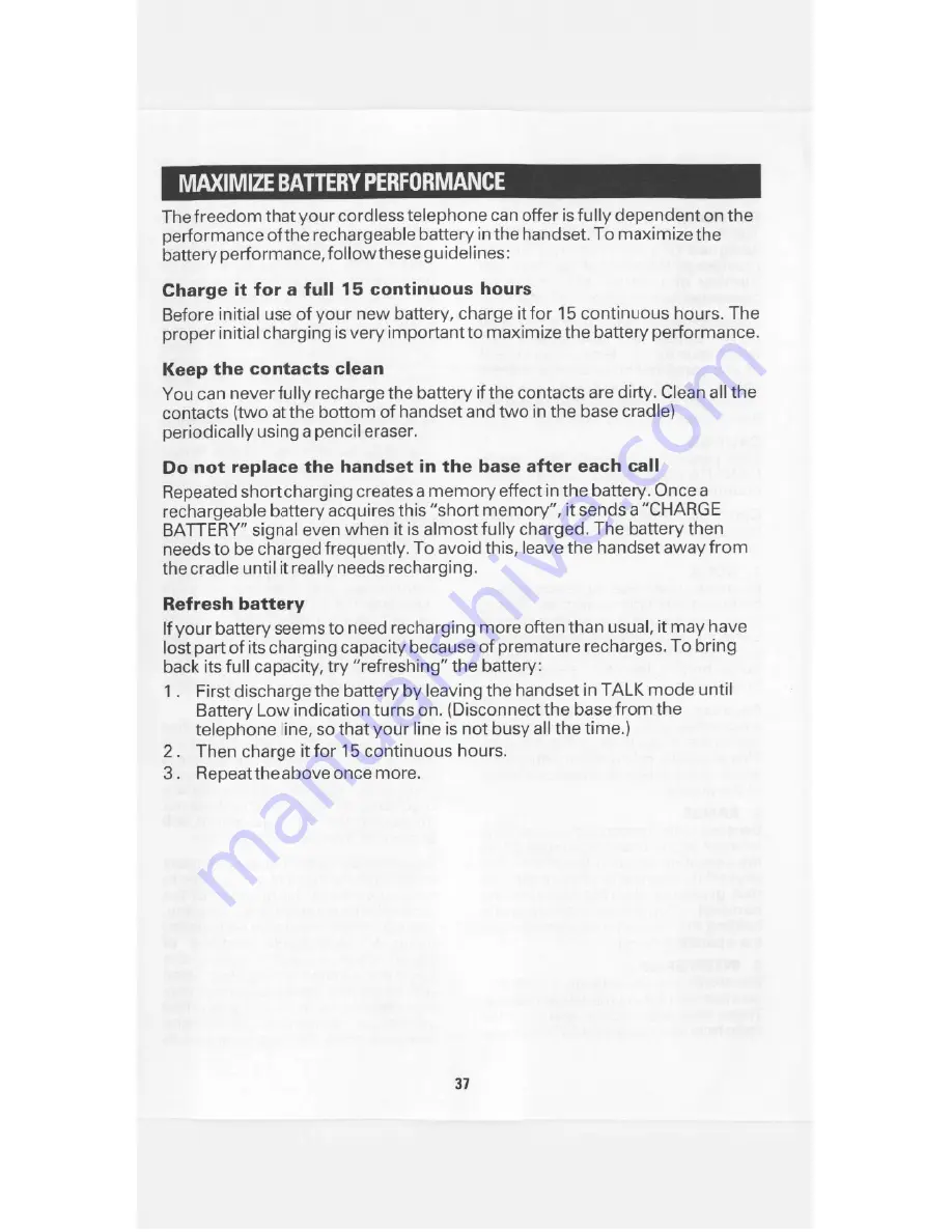 Sanyo CLT-W20 Instruction Manual Download Page 37