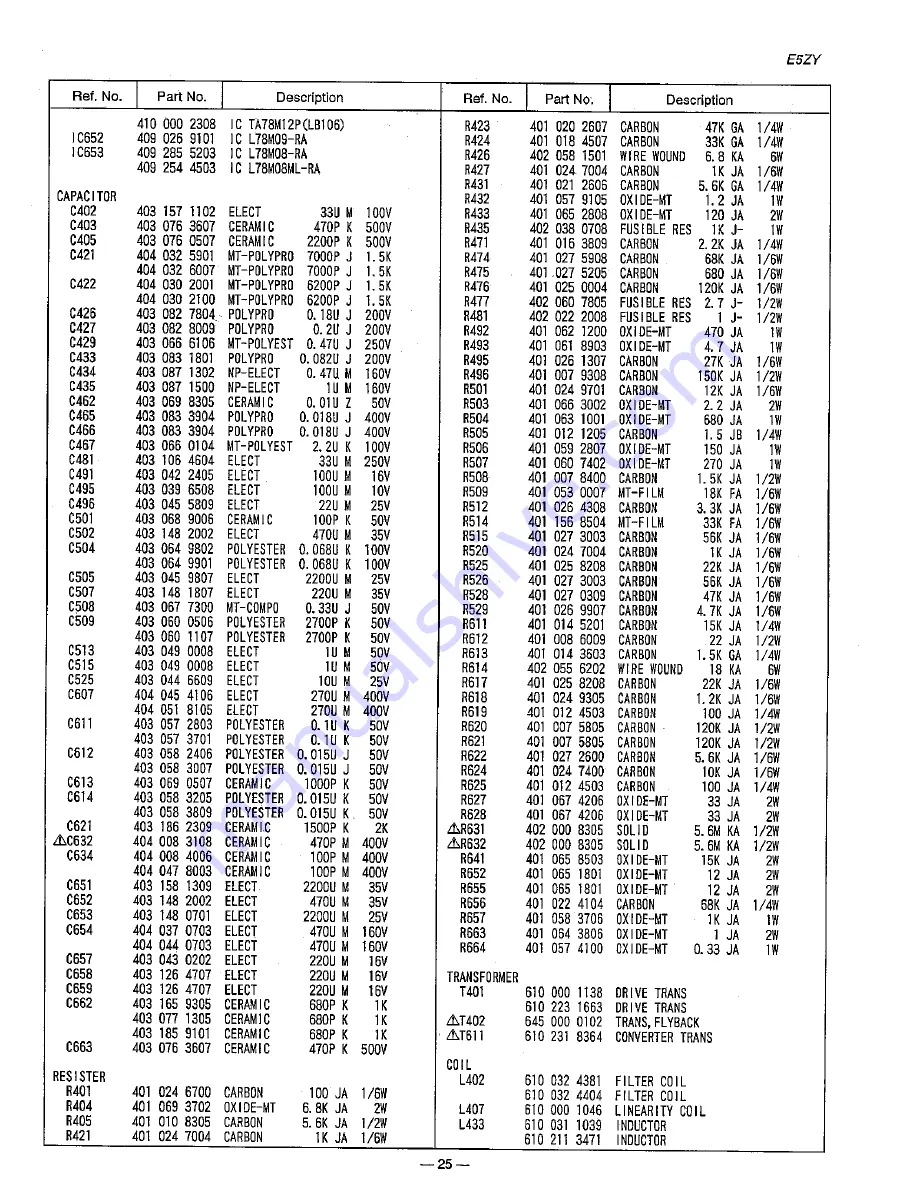 Sanyo CPP2530 Скачать руководство пользователя страница 26