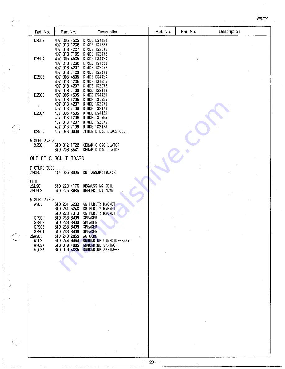 Sanyo CPP2530 Скачать руководство пользователя страница 29