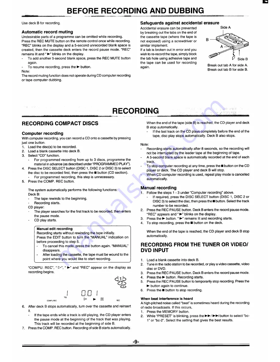 Sanyo DC-C30 Instruction Manual Download Page 10