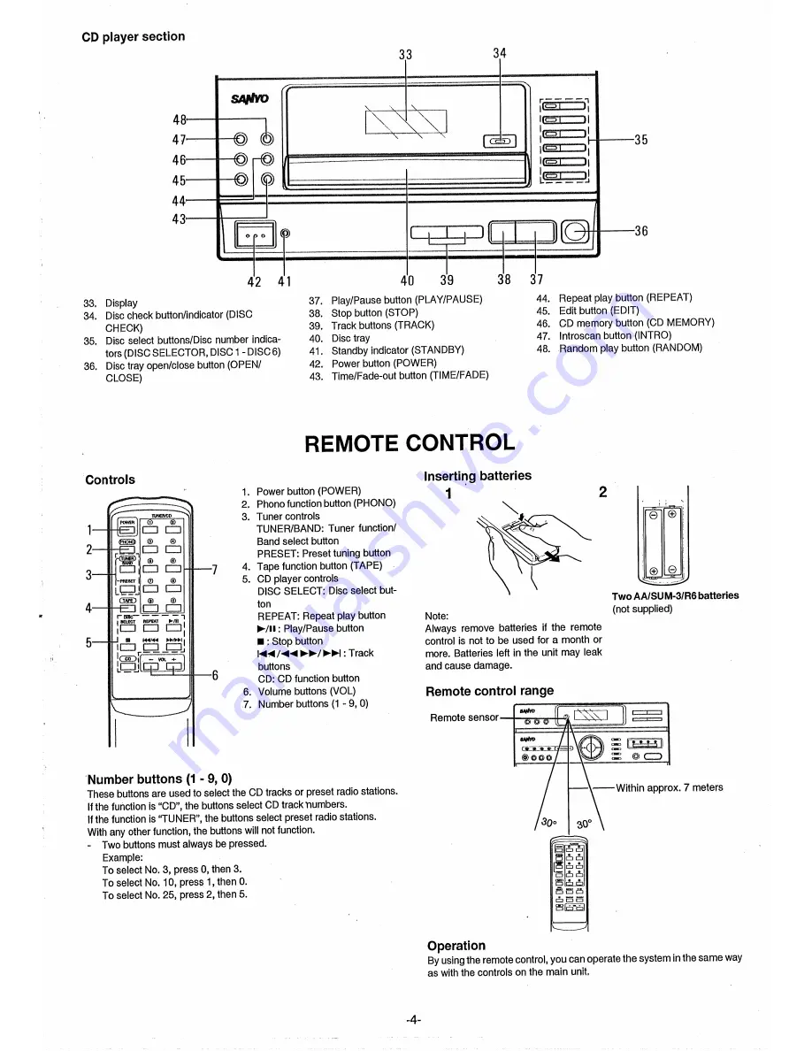 Sanyo DC-D12 Скачать руководство пользователя страница 5