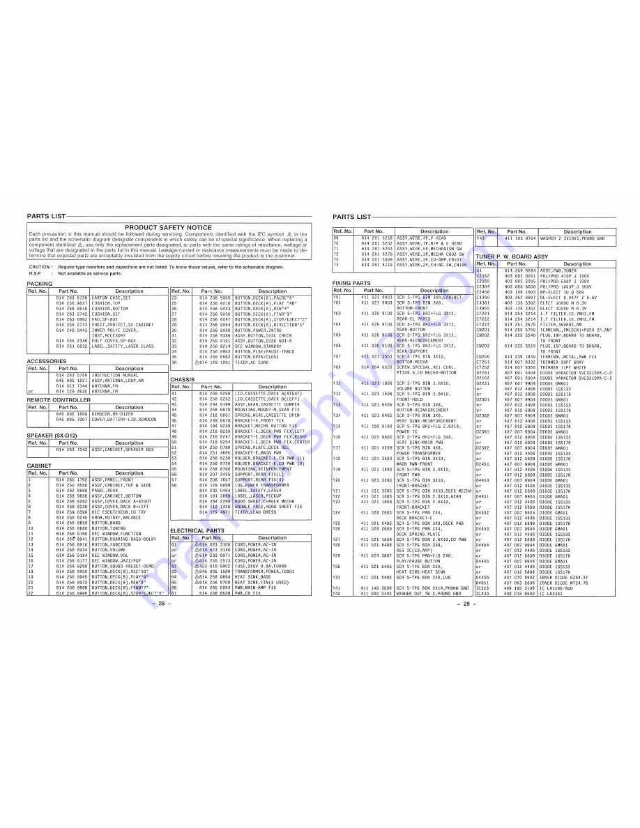 Sanyo DC-D12 Service Manual Download Page 27