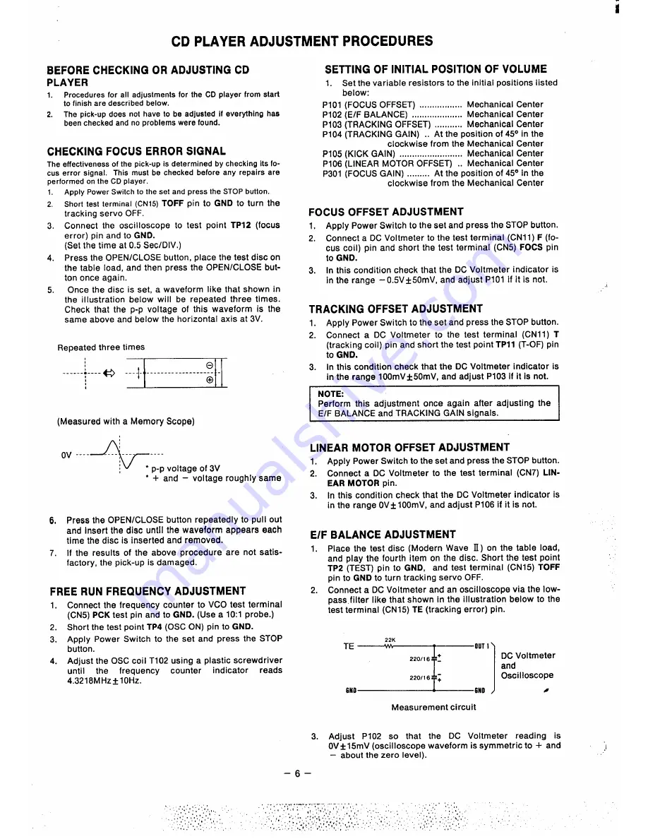 Sanyo DC DJI Service Manual Download Page 6