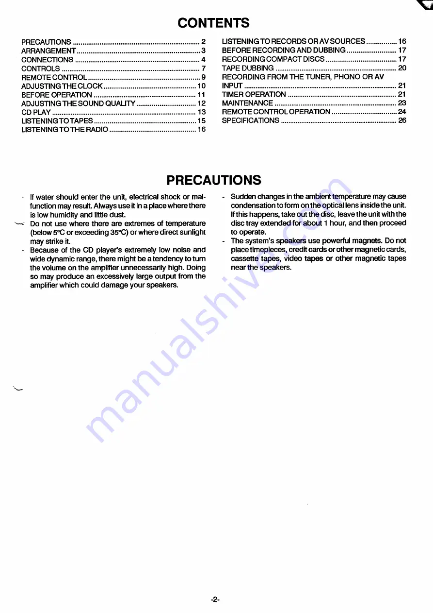 Sanyo DC-T44 Instruction Manual Download Page 3