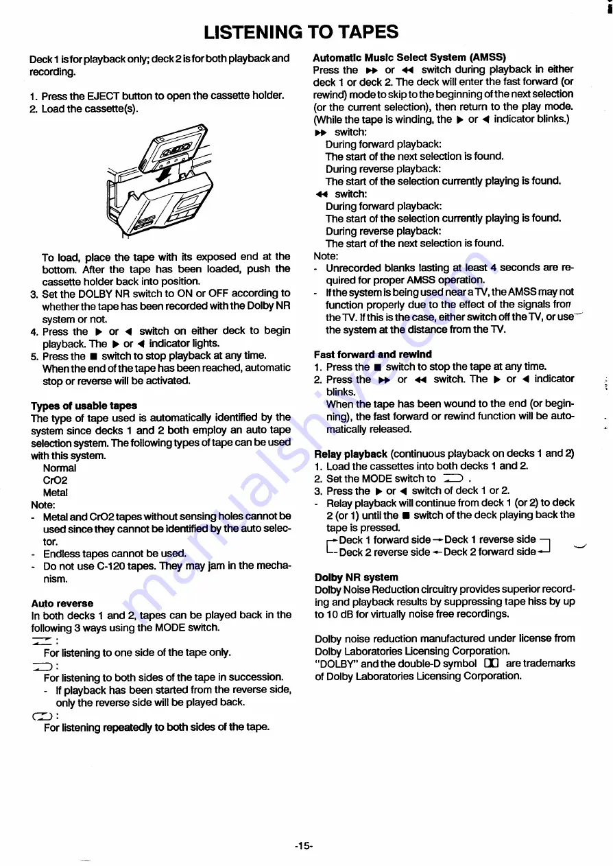 Sanyo DC-T44 Instruction Manual Download Page 16