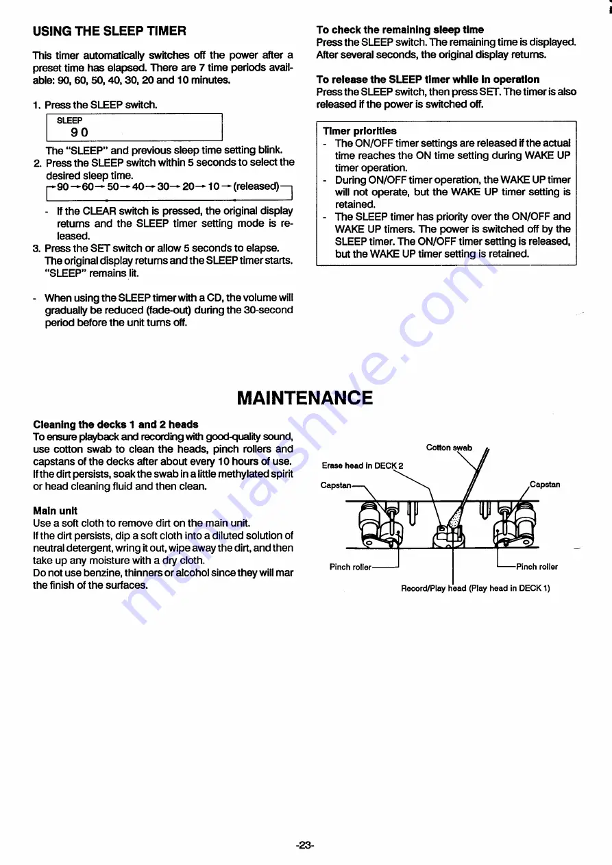 Sanyo DC-T44 Instruction Manual Download Page 24